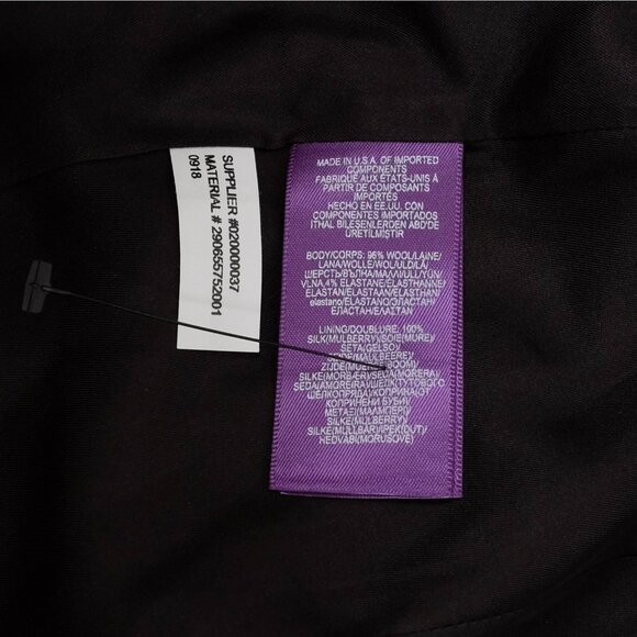 Ralph Lauren Purple Label Collection jacket 6 officers black Wilmington - Picture 14 of 14